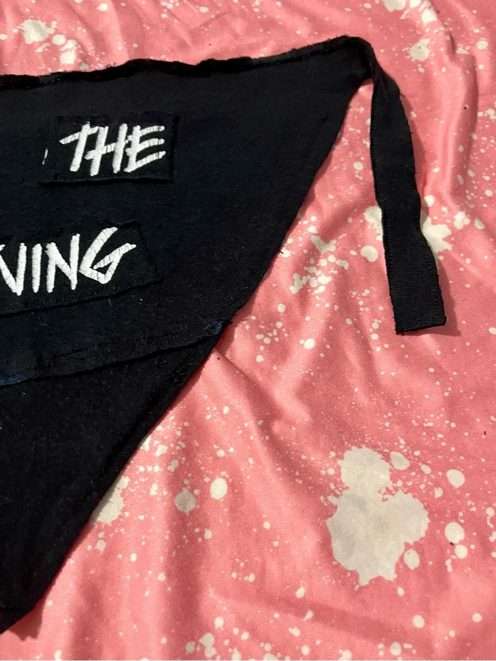 Metallica Upcycled Dog Bandana size Med Ride the Lightning